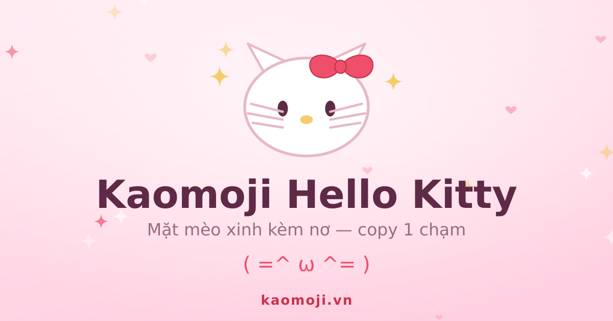 Kaomoji Hello Kitty