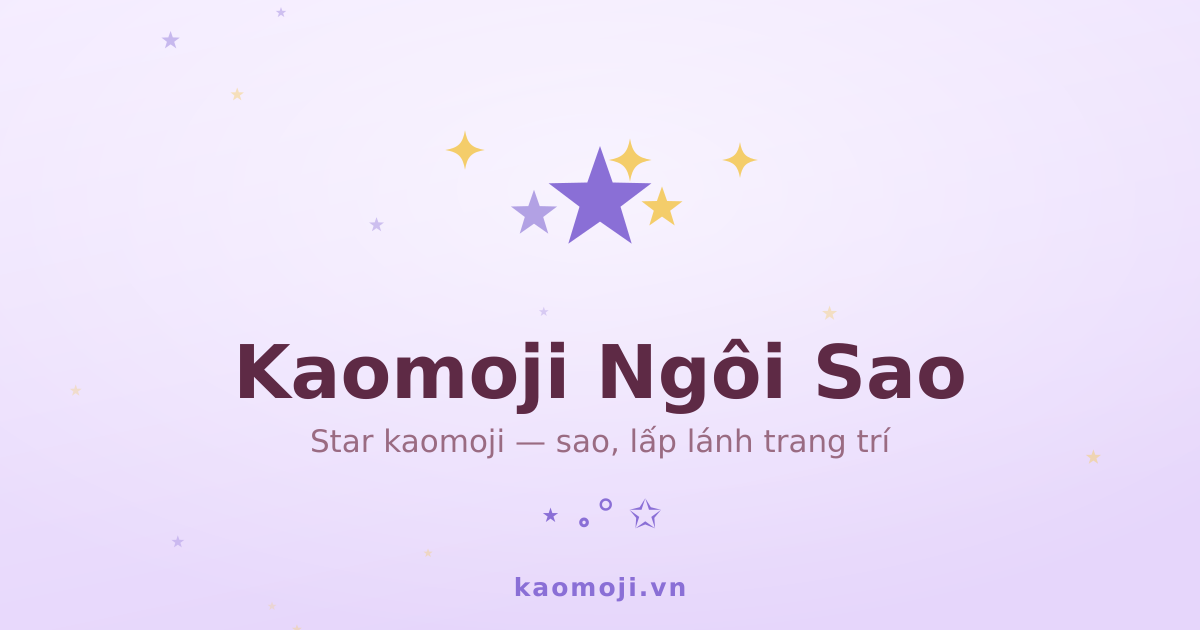 Kaomoji Ngôi Sao