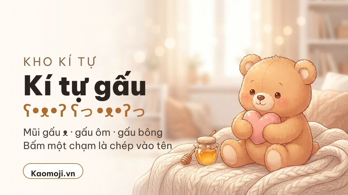 Kaomoji Gấu